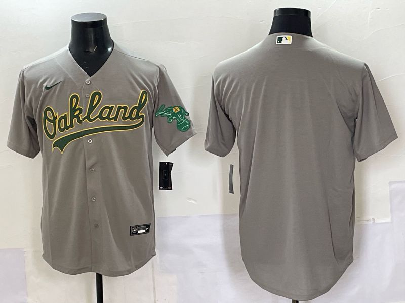 Men Oakland Athletics Blank Grey Nike 2025 MLB Jersey 03->oakland athletics->MLB Jersey